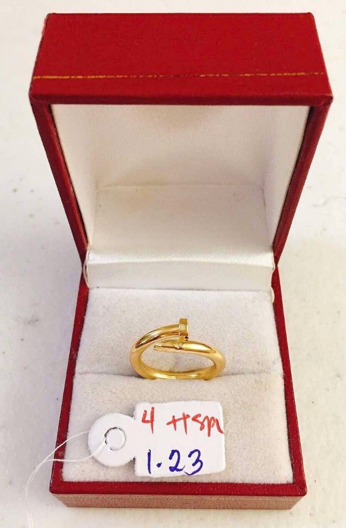 18k Saudi Gold Nail Ring S4 (Category: Rings) located in Manila. Submitted by yourfashionthrifter (Listing ID 1470763107, Image 1). Description: .