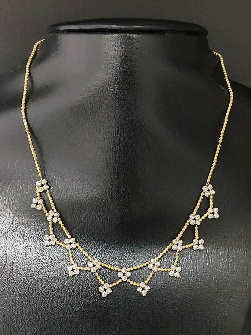 18k Saudi gold necklace (Category: Necklaces) located in Manila. Submitted by bhelgoldseller2ndaccount (Listing ID 1470876884, Image 3). Description: New!!✨New!!✨New!! Authentic 18k Saudi Golds 💯pawnable/naisasanla 💯with high appraisal rate 💯good investment 💯Direct supplier price 👉OPEN for resellers 🌺please take time to evaluate their actual sizes and grams 👉Best panggift for all occasions ✅ Sold per grams not per piece Kya lowest price ✅W