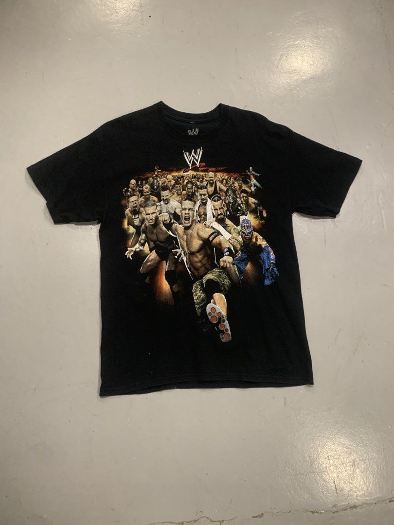 2011 WWE roster wrestling (Category: Tshirts & Polo Shirts ) located in Las Pinas. Submitted by thevintagejunkiemanila (Listing ID 1470827453, Image 2). Description: 2011 WWE full roster official merch . Size: L Length: 30 Width: 21 . Php 1000 ..