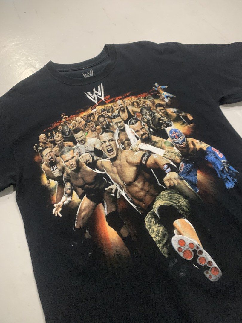 2011 WWE roster wrestling (Category: Tshirts & Polo Shirts ) located in Las Pinas. Submitted by thevintagejunkiemanila (Listing ID 1470827453, Image 1). Description: 2011 WWE full roster official merch . Size: L Length: 30 Width: 21 . Php 1000 ..