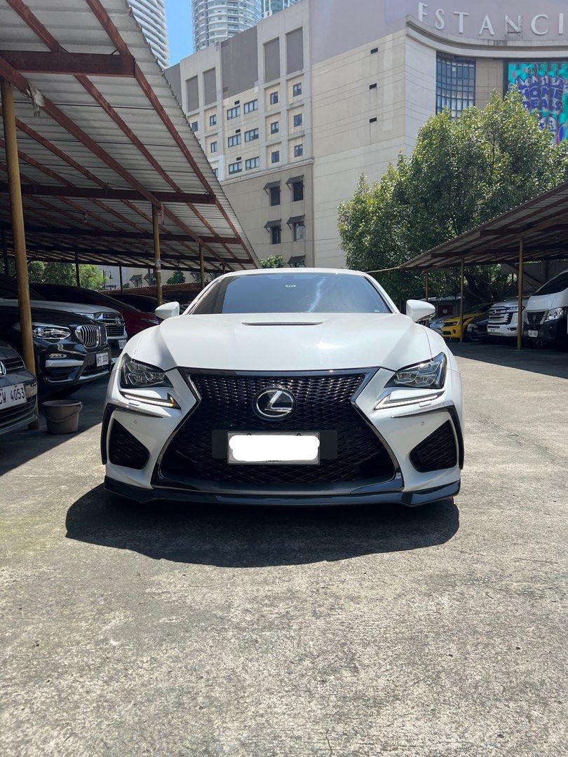 2015 Lexus RCF F Sport Auto (Category: Used Cars) located in Pasig City. Submitted by philippians.4.13 (Listing ID 1470866201, Image 2). Description: 2015 LEXUS RCF 5.0 V8 A/T - 35T kms only - 5.0 V8 Naturally Aspirated 467HP - 8 Speed Automatic Transmission - Red and black F SPORT Leather Interior - Sunroof - Casa Maintained by LEXUS MANILA -Air Suspension - Original Artisan Body Kits - 20” Savini SVF-3 Mags - F1 Full Exhaust *App Remote Control