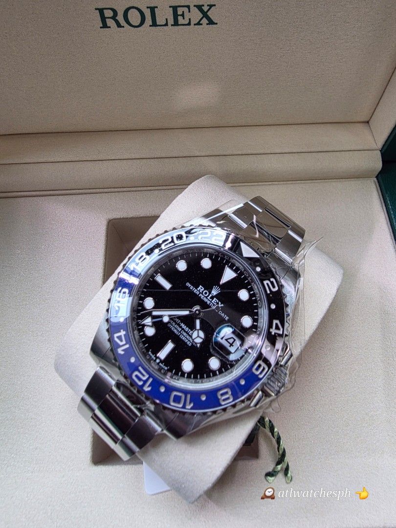 2026 GMT-MASTER II BATMAN (Category: Luxury Watches) located in Taguig. Submitted by atlwatchesph (Listing ID 1470813940, Image 1). Description: 🦇 2026 GMT-MASTER II 🦇 MODEL 126710 BLNR OYSTER 🦇 NICK NAME BATMAN 🦇 2026 FRESH DATE 🦇 BRAND NEW/ COMPLETE SET / UNWORN 🇵🇭🏷 1,147,000.00 ⌚️Watch posted is available & in stock 🤝📲 Posted price Slightly negotiable. For serious inquiries please message me directly for best deal possible 💯All time