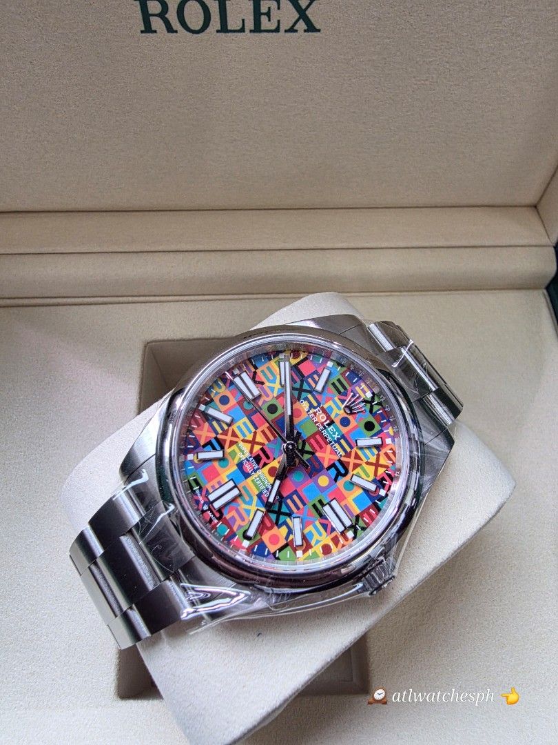 2026 OP 41 MULTI COLOR (Category: Luxury Watches) located in Taguig. Submitted by atlwatchesph (Listing ID 1470821938, Image 1). Description: 🔸️ 2026 OP 41 MULTI COLOR 🔹️ MODEL 134300 ▫️ NICKNAME LETTER OF NOBILITY/ MULTI COLOR/ PUZZLE DIAL ▪️ YEAR 2026 NEW RELEASE 🔺️ BRAND NEW , COMPLETE SET, UNWORN 🇵🇭🏷 1,227,000.00 ⌚️Watch posted is available & in stock 🤝📲 Posted price Slightly negotiable. For serious inquiries please message me directl