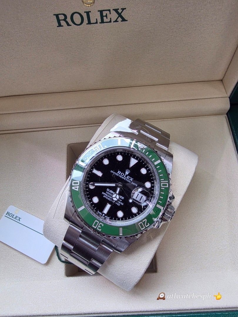 2026 SUBMARINER 41 STARBUCKS (Category: Luxury Watches) located in Taguig. Submitted by atlwatchesph (Listing ID 1470813423, Image 1). Description: ☕️ 2026 SUBMARINER 41 "STARBUCKS " ☕️ MODEL 126610 LV ☕️ 2026 FRESH DATE ☕️ COMPLETE SET / BRAND NEW/ UNWORN 🇵🇭🏷 PHP 977,000.00 ⌚️Watch posted is available & in stock 🤝📲 Posted price Slightly negotiable. For serious inquiries please message me directly for best deal possible 💯All timepieces post
