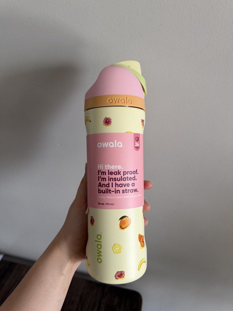 24oz Owala Freesip in Just Ripe (Category: Water Bottles & Tumblers) located in Manila. Submitted by lemoncart.ph (Listing ID 1470797304, Image 3). Description: - brand new - 100% authentic IG: @lemoncartph Shipping: grab/lalamove or lbc (outside mm).