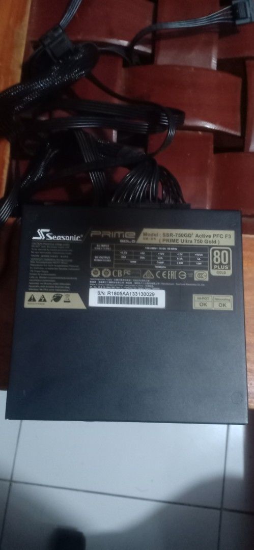 2 80 GOLD PSU and 2 DDR3 GPU (Category: Computer Parts) located in Caloocan City. Submitted by minkskizz (Listing ID 1470879266, Image 1). Description: Decluttering parts boss PSU Seasonic SSR-750GD = 3.5k Seasonic SSR-750FX = 2.5k GPU ECS 9800GT 1GB DDR3 = 500 Inno3d 9800GT 512MB DDR3 = 200 may nego if sure buyer! 6k if take all! NORTH CALOOCAN LOC .