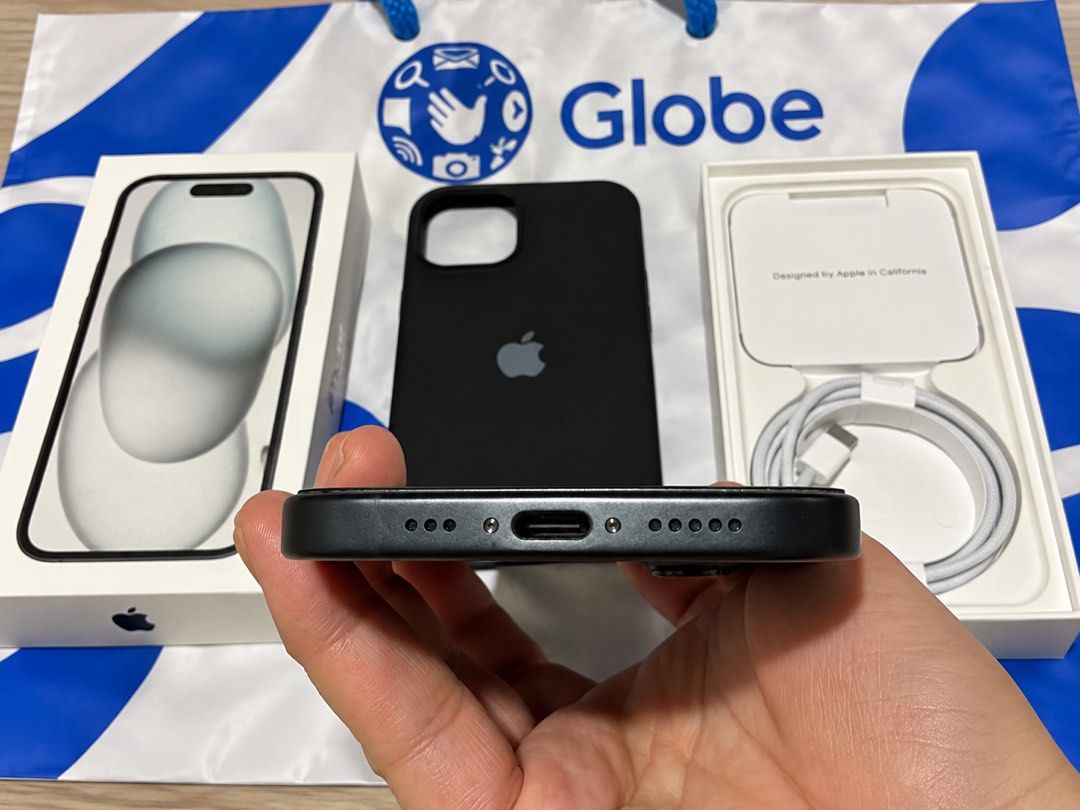 3 mos old iPhone 15 (128GB) (Category: Other Gadgets) located in San Pedro. Submitted by cathy_paras (Listing ID 1470837678, Image 3). Description: 🖤 FOR SALE: iPhone 15 128GB — BLACK 🖤 ✨ SUPER ALAGA | BRAND NEW CONDITION! ✨ 📱 UNIT DETAILS: 💾 128GB Storage 🗓️ Only 3 Months Old 🔓 Globe-Locked — Openline process ongoing 🇵🇭 NTC Approved 🔋 100% Battery Health 📦 Complete Original Package ✨ 99% Smooth — with minor paint chips near the camera 
