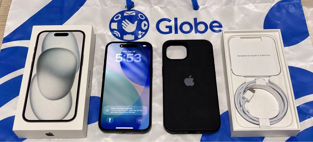 3 mos old iPhone 15 (128GB) (Category: Other Gadgets) located in San Pedro. Submitted by cathy_paras (Listing ID 1470837678, Image 2). Description: 🖤 FOR SALE: iPhone 15 128GB — BLACK 🖤 ✨ SUPER ALAGA | BRAND NEW CONDITION! ✨ 📱 UNIT DETAILS: 💾 128GB Storage 🗓️ Only 3 Months Old 🔓 Globe-Locked — Openline process ongoing 🇵🇭 NTC Approved 🔋 100% Battery Health 📦 Complete Original Package ✨ 99% Smooth — with minor paint chips near the camera 