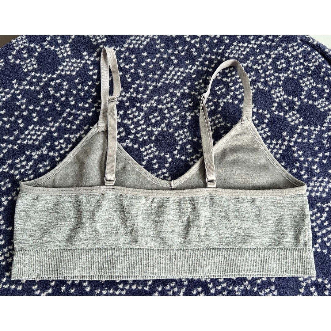 3 PCs Bralette Bra bundle (Category: Activewear) located in Quezon City. Submitted by all_items_50_each (Listing ID 1470792077, Image 3). Description: 3 PCs Bralette Bra bundle Fits S *brand and size is posted, as long as it is readable, measurements via tape measure-laid flat, is also posted *wash before wearing, may have lints, dirt/stains (due to storage), color-bleed stains, esp. light colored, with normal signs of usage, pls. manage your exp