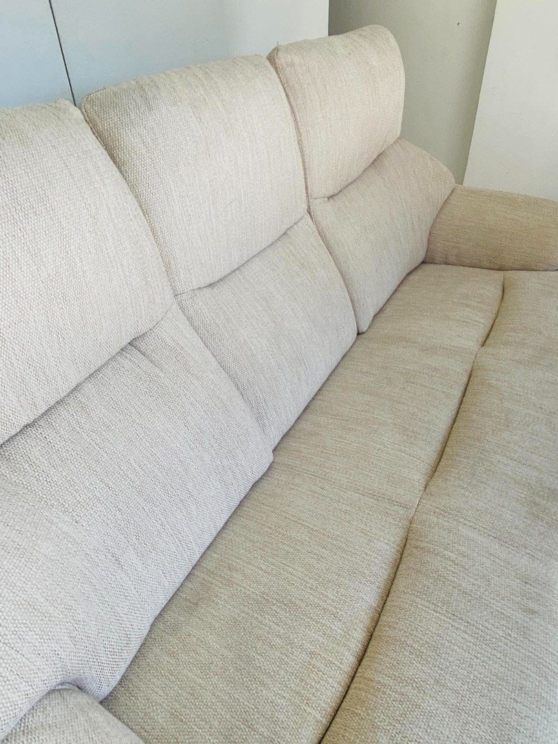 3 Seater Highback Fabric Sofa (Category: Sofas) located in Manila. Submitted by justinlei.103 (Listing ID 1470924903, Image 3). Description: “JAPAN SURPLUS” 3-SEATER HIGHBACK FABRIC SOFA SIZE: 68L” x 32W” x 17Sh” x 38H” inches (AS-IS ITEM) IN GOOD CONDITION.