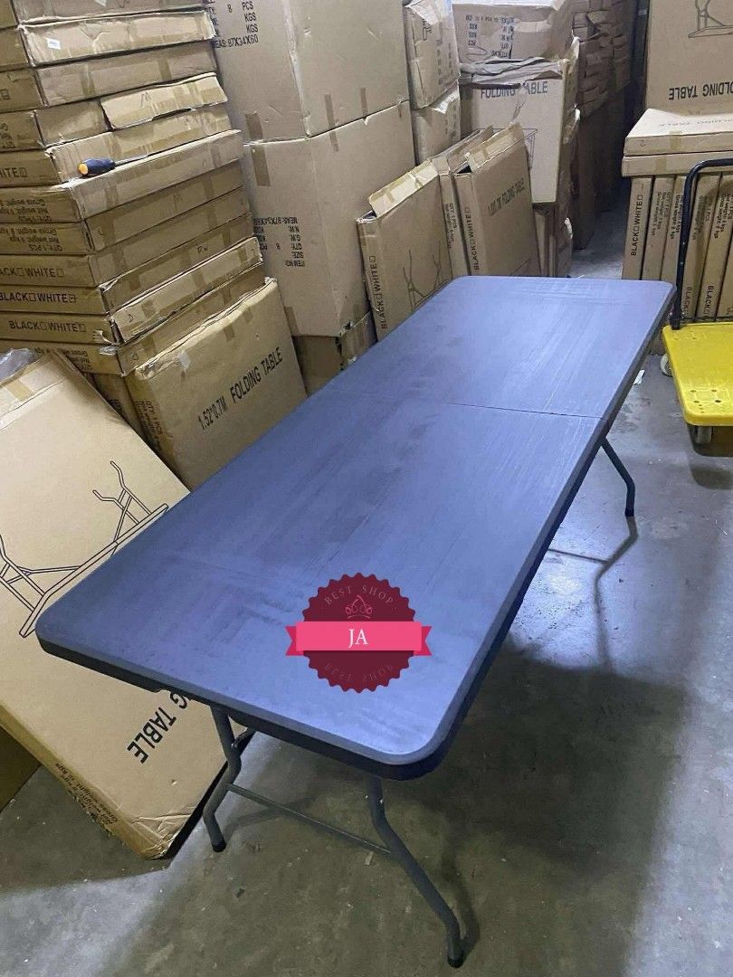 4FT, 5FT, 6FT BLACK FOLDING TABLE‼️ (Category: Tables & Sets) located in Manila. Submitted by bambooreye87652 (Listing ID 1470899750, Image 2). Description: UPDATE PRICE: 4FT-1300 5FT-1450 6FT-1550 OPEN FOR BULK ORDERS✔️ DISCOUNT DEPENDS ON ORDERS QUANTITY😊.