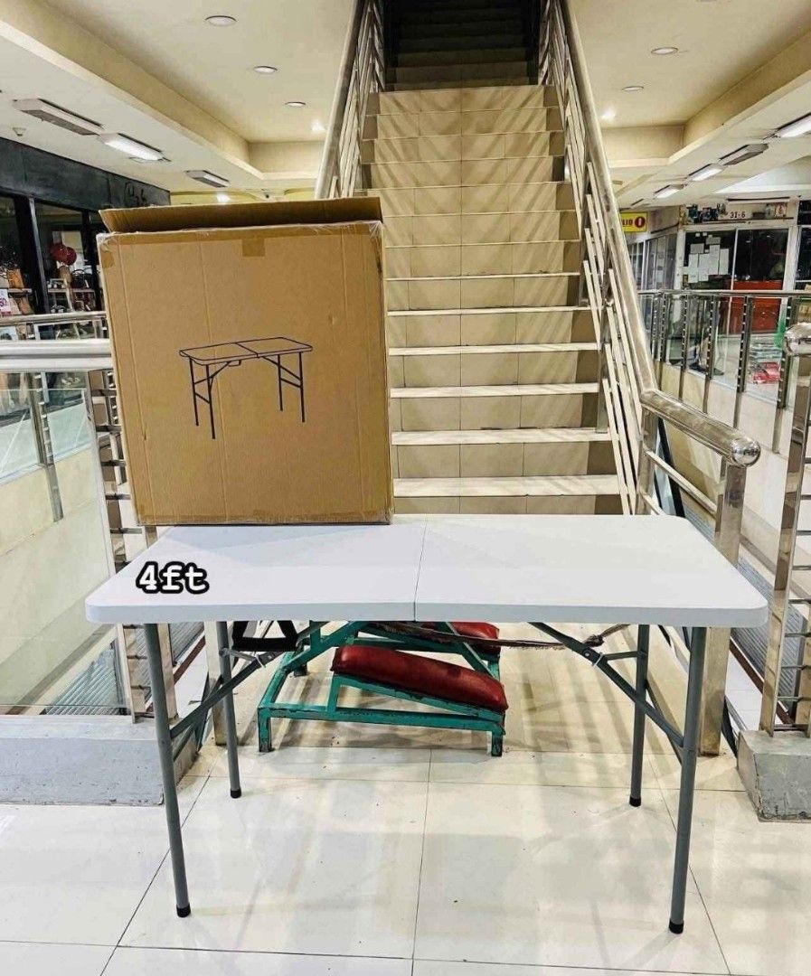 4FT, 5FT, 6FT FOLDING TABLE (Category: Tables & Sets) located in Manila. Submitted by bambooreye87652 (Listing ID 1470898496, Image 3). Description: UPDATE PRICE: 4FT-1250 5FT-1350 6FT-1500 OPEN FOR BULK ORDERS✔️ DISCOUNT PA DEPENDE SA DAMING O ORDERIN‼️😊.