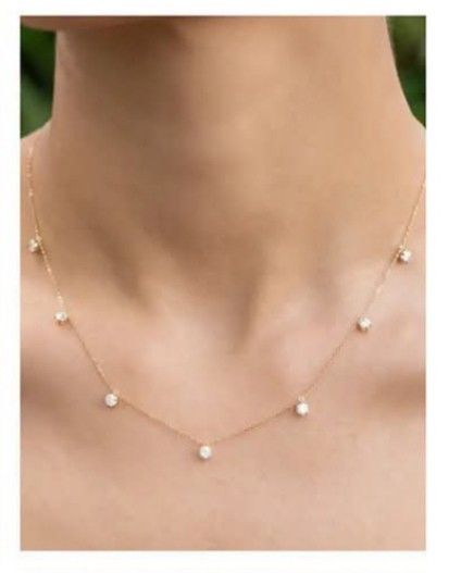 7 stone diamond station necklace (Category: Necklaces) located in Malolos. Submitted by keenhorse_ef38ab (Listing ID 1470817421, Image 1). Description: 1carat diamond 18karat gold 18 inches (slider adjustable chain) COD/COP VIA LBC 1,000 MINIMUM DOWNPAYMENT.