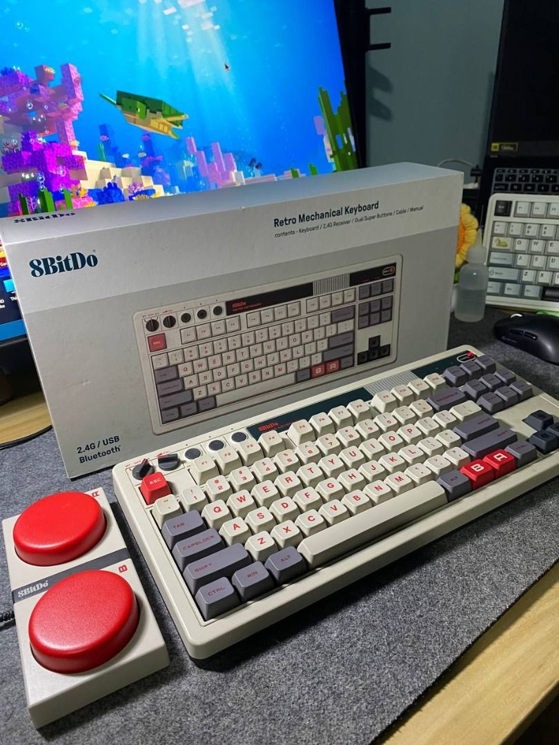 8Bitdo Retro Mechanical Keyboard (N Edition) (Category: Computer Keyboard) located in Paranaque City. Submitted by cheska.zaldivar (Listing ID 1470854450, Image 1). Description: 🎮 Selling my pre-loved 8BitDo Retro Mechanical Keyboard. Original, tested, and working perfectly with no issues. All knobs and buttons are working. Complete with Dual Super Buttons, 2.4g receiver, cable, and original box. RFS: I prefer a keyboard with RGB. Inclusions: ⌨️