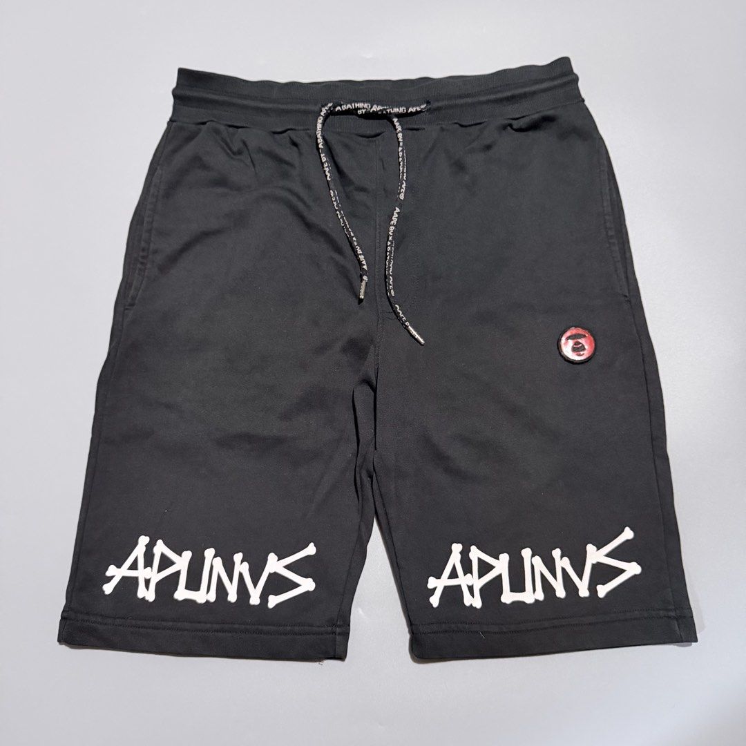 Aape by a bathing ape Shorts (Category: Shorts) located in Manila. Submitted by thriftstwodrips (Listing ID 1470869233, Image 1). Description: Dimensions: Waistline 31-37 Length 21 9.5 Color rate Excellent condition .