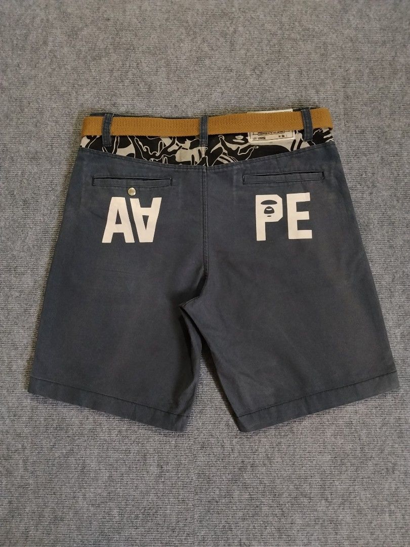 AAPE BY *A BATHING APE SHORTS (Category: Shorts) located in Kalibo. Submitted by ionsthrift (Listing ID 1470901622, Image 3). Description: 📌Ugaliing mag basa palagi, pra iwas tanong o aberya. 📌Wag na mag offer kng hndi nman kayang panindigan or bibilhin. Dahil once na nag offer ka dpat sure ka. 📌Please, manage your expectation nlng, halos lahat po ng items ay galing ukay, denedeclare ko nman pag my issue, pro pasensya na pag meron akong di nap