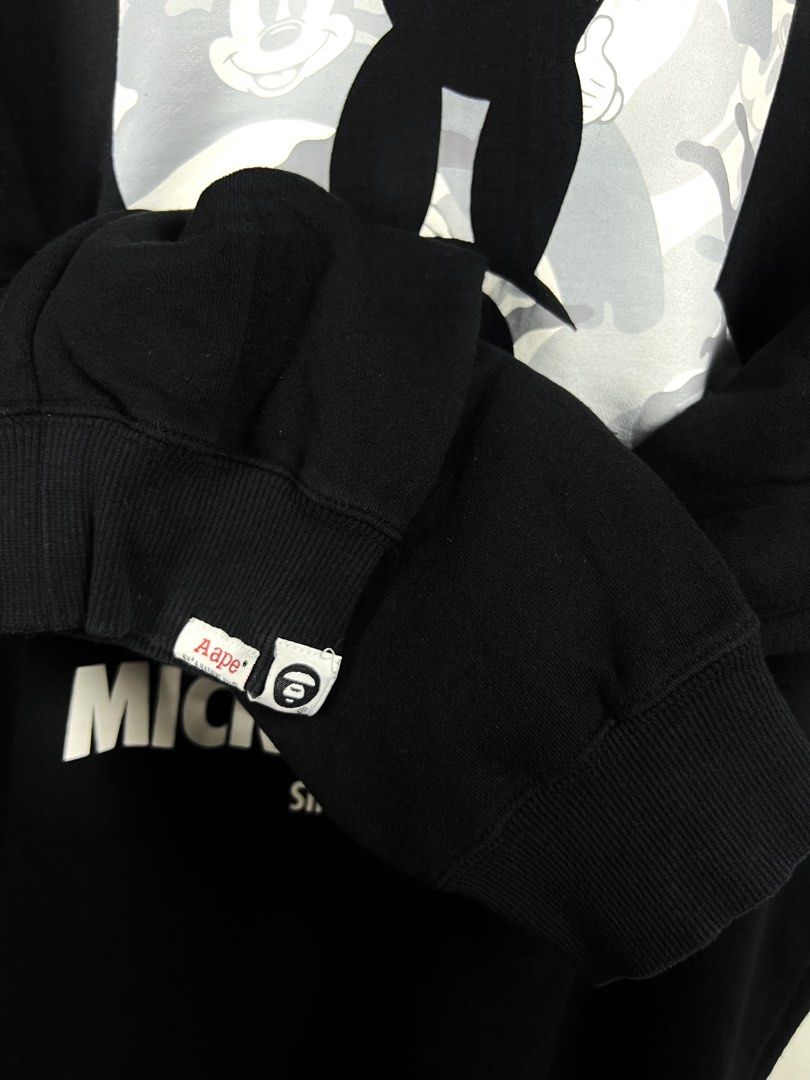 ‎“AAPE BY BATHING APE” MICKEY MOUSE GRPHC PULLOVER SWTR (Category: Activewear) located in Taguig. Submitted by ldm.ph (Listing ID 1470749409, Image 3). Description: ‎(LDM-E-308) ‎Size:ACTUAL FIT:L-XL ‎Dimensions ‎Inches width:23 ‎Inches length:28 ‎Condition: EXCELLENT ‎Color rate:9.5 ‎Flaws:❌ ‎(READY TO WEAR).