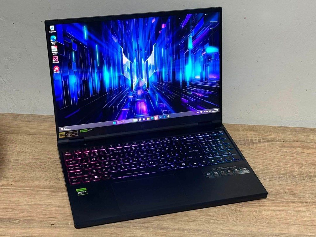 ACER PREDATOR HELIOS NEO 16 (Category: Laptops & Notebooks) located in Manila. Submitted by estillomopatricia (Listing ID 1470800030, Image 2). Description: ₱73,990 only 🔥🔥🔥 No issue. Good Condition ACER PREDATOR HELIOS NEO 16 INTEL CORE I7 14TH GEN 16GB RAM 512GB SSD RTX 4060 15.6 WQXGA 165HZ RGB BACKLIT 💻Good for Gaming, Autocad, Editing, & WFH 💻Ready to use. Specification ▪️INTEL CORE I7-14700HX (28 CPUs) ▪️16GB MEMORY RAM 5600 MT/s DDR5 