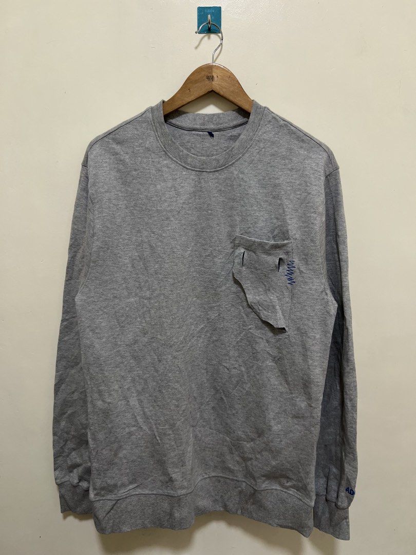 Ader Gray Pullover Sweater (Category: Coats, Jackets and Outerwear) located in Manila. Submitted by thriftpoint99 (Listing ID 1470817662, Image 1). Description: 21.5x31 No issue Excellent condition.