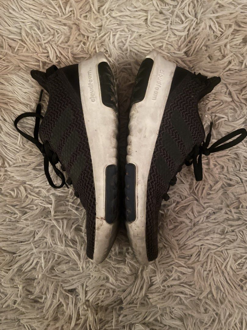 Adidas Cloudfoam Black Sneakers (Category: Sneakers) located in Manila. Submitted by azishops (Listing ID 1470846160, Image 1). Description: - Authentic Adidas Cloudfoam running shoes bought in 2021 - Signature Cloudfoam cushioning for all-day comfort - Ideal for daily casual use and for long duty hrs - Condition: Used, with visible signs of wear on the white rubber soles (please check photos) just needs cleaning.
