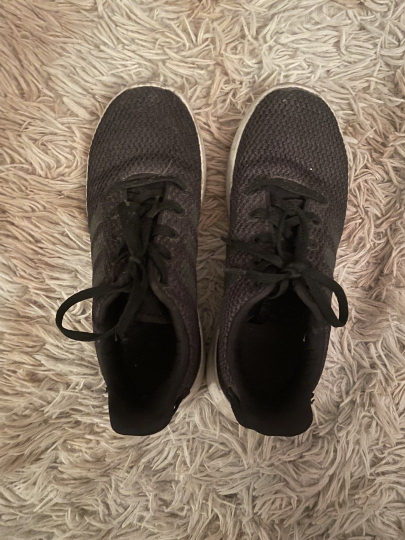 Adidas Cloudfoam Black Sneakers (Category: Sneakers) located in Manila. Submitted by azishops (Listing ID 1470846160, Image 2). Description: - Authentic Adidas Cloudfoam running shoes bought in 2021 - Signature Cloudfoam cushioning for all-day comfort - Ideal for daily casual use and for long duty hrs - Condition: Used, with visible signs of wear on the white rubber soles (please check photos) just needs cleaning.