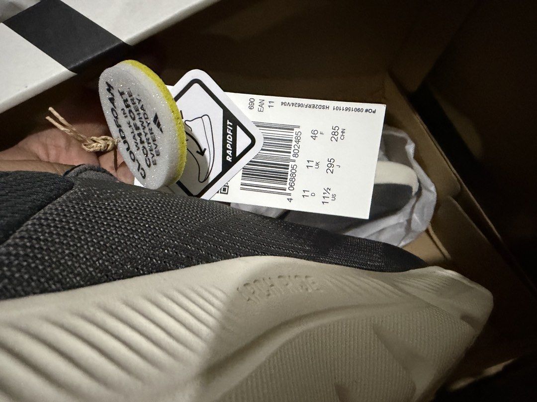 Adidas Cloudfoam Flex Rapidfit Shoes Size US 11.5 (Category: Casual Shoes) located in Manila. Submitted by jjprelovedcollections2 (Listing ID 1470899018, Image 3). Description: Adidas Cloudfoam Flex Rapidfit sneakers in dark grey/brown. Size US 11.5, UK 11, EU 46, Wide fit. Cloudfoam cushioning inside for everyday comfort. Brand new pair in original box with tags attached. Clean design, slip-on style with laces..