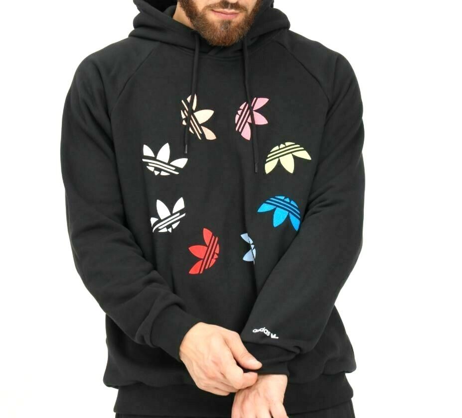 adidas Multi logo Hoodie (Category: Coats, Jackets and Outerwear) located in Manila. Submitted by layts24 (Listing ID 1470784407, Image 2). Description: Adidas Multi logo Hoodie size Medium on tag dimes w23 x l28 excellent Condition.