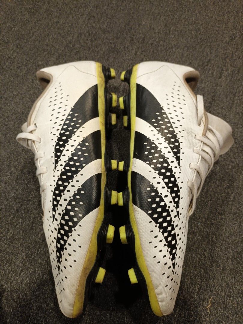 Adidas Predator Firm Ground Soccer Cleats White Black, Men's Fashion ...