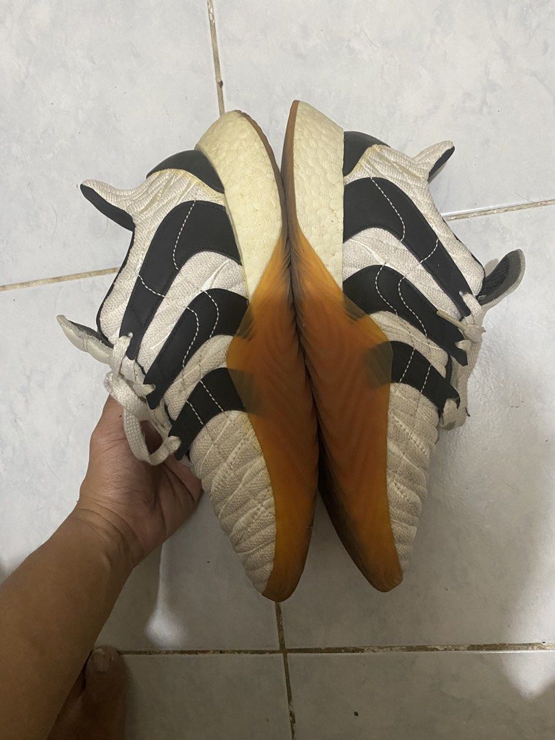Adidas Sobakov Boost White Black Size 8.5 (Category: Sneakers) located in Pasig City. Submitted by aggabao.aj.1 (Listing ID 1470903952, Image 3). Description: Rare Shoe Adidas Sobakov Boost Size: 8.5 100% authentic Condition: 8/10 with slight yellowing and needs cleaning. Still comfy and usable. Will provide replacement box if di mahanap yung orig box. .