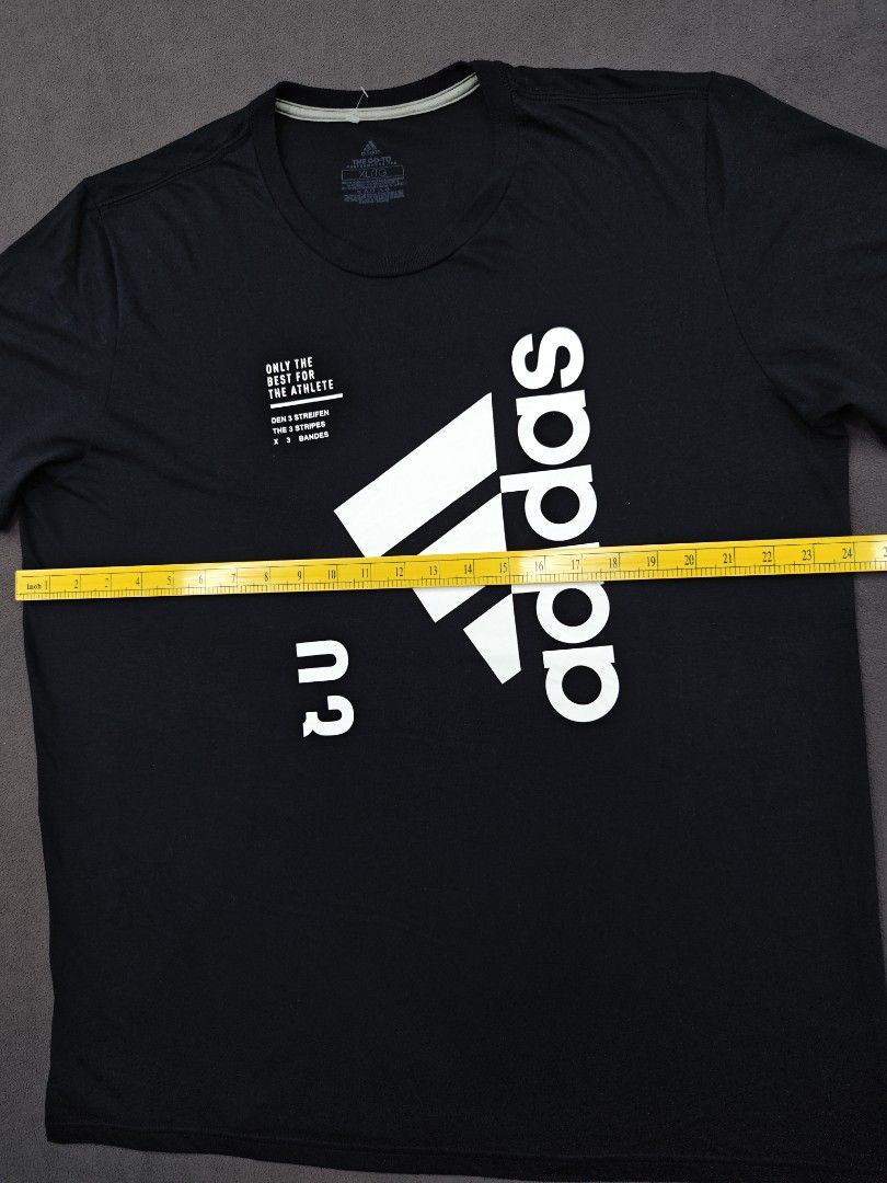 Adidas The Go-To Performance Tee Black XL (Category: Tshirts & Polo Shirts ) located in Bulacan. Submitted by pzj_thrift (Listing ID 1470778918, Image 3). Description: condition 9/10 color rate 9/10 no issue.