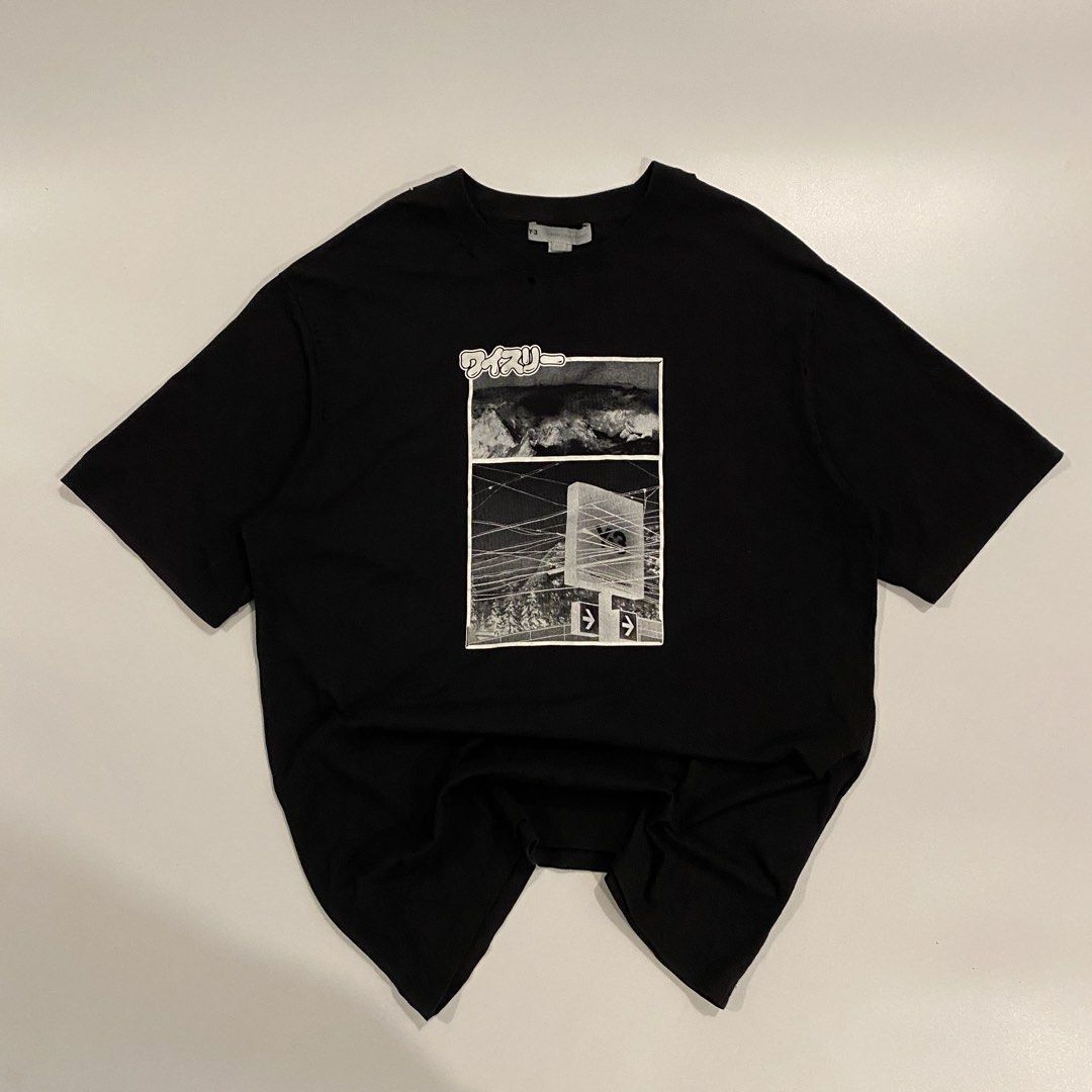 Adidas x Y3 (Category: Tshirts & Polo Shirts ) located in Iloilo. Submitted by joren_ian (Listing ID 1470856468, Image 1). Description: Adidas X Yoji Yamamoto Distressed Size:xl Dimes (Length×Width):30x23’ ₱750 Condition:like new Issue: none (holes and distress is design not an issue).