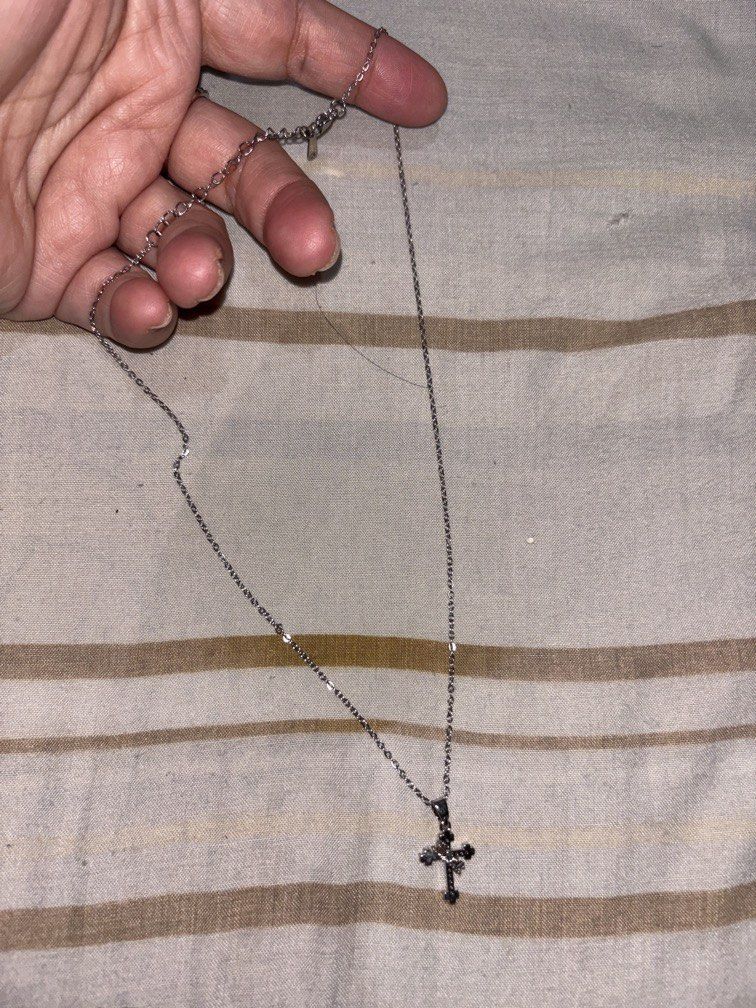 Adjustable cross necklace non tarnish (Category: Necklaces) located in Manila. Submitted by vintageaccessories (Listing ID 1470849912, Image 1). Description: .