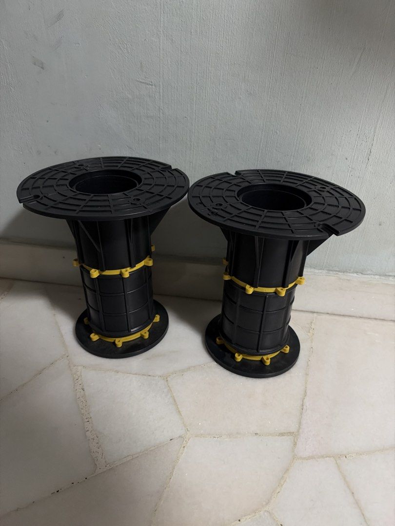 Thread Adjuster Drawing Adjustable Plastic Pedestals Heavy Duty Deck Supports, Furniture & Home ...