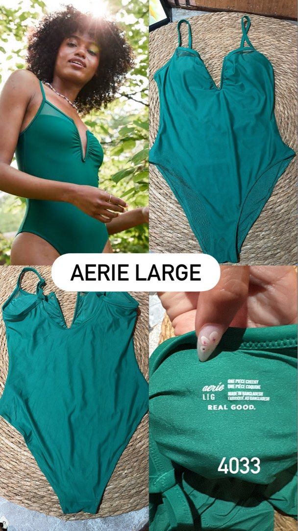Aerie green one piece (Category: Bikinis & Swimsuits) located in Malabon City. Submitted by lheithriftshop (Listing ID 1470830370, Image 2). Description: .