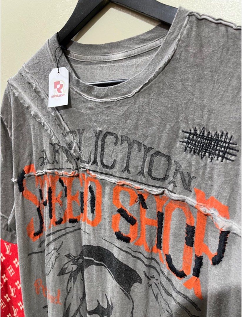 Affliction Speed Shop - American Custom NYC (Category: Tshirts & Polo Shirts ) located in Lucban. Submitted by rep.rznt (Listing ID 1470763586, Image 3). Description: Condition: Excellent Color rate: 9.5/10 Dimes: 21.5 width, 29 length Issue: None .