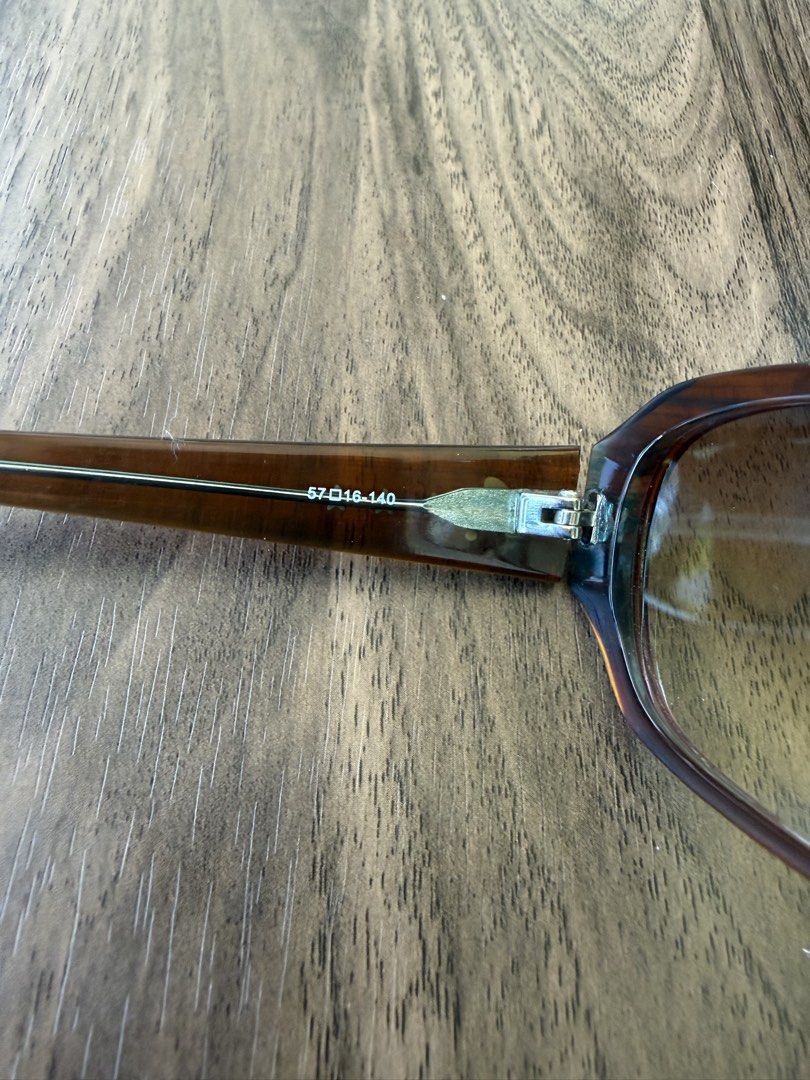 Vintage Agnès b. AB-2775 Sunglasses Tortoise Shell (Category: Sunglasses & Eyewear) located in Digos. Submitted by old_soul. (Listing ID 1470793197, Image 3). Description: Collector’s item!!! - Brand: Agnès b. - Model: AB-2775 - Color: Gradient tortoise shell brown (amber to dark translucent) - Lenses: Gradient brown tinted - Dimensions: Lens width 57mm, Bridge 16mm, Temple length 140mm - Details: Signature script logo and iconic three white star