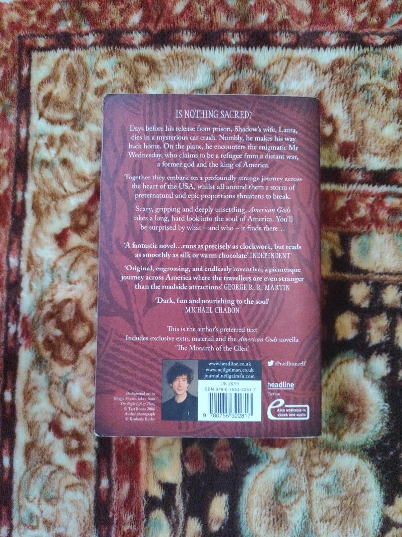 American Gods by Neil Gaiman (Category: Storybooks) located in Puerto Princesa. Submitted by jyrxxii. (Listing ID 1470827962, Image 2). Description: .