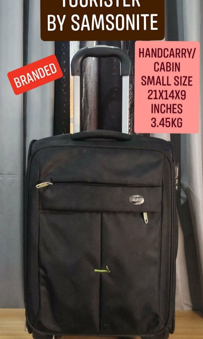 American Tourister (Category: Luggage) located in Manila. Submitted by jzjapansurplus (Listing ID 1470838822, Image 1). Description: NEW ARRIVAL‼️ BRANDED AMERICAN TOURISTER BY SAMSONITE SPINNER LUGGAGE Carry on,cabin,small Size 🔰Softcase Nylon Polyester 🔰Top and Side Carrier Handle 🔰Telescopic Push Handle 🔰Smooth and Silent 360 Rotation wheels 🔰Front and Back zipper Pocket 🔰Wide space Suitcase With Support Strap and Pocket 🔰NO ISSUE‼️Good