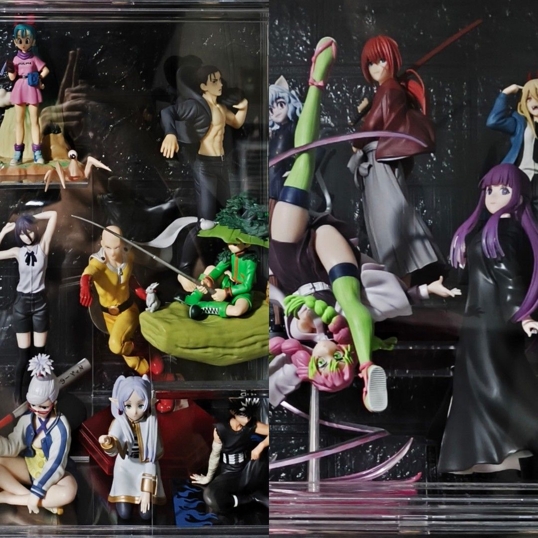 Anime Figurines Take All (Category: Figurines & Statues) located in Quezon City. Submitted by sejleon (Listing ID 1469742175, Image 1). Description: Anime Figurines for Sale - TAKE ALL for 15,000 php - Per piece is at 90% value - All mint condition with complete box and clamshell. 1 year old pre-loved figurines - Characters: Sega Seiko, Sega Frieren, Megahouse Hiei, Banpresto Gon, Pop Up Parade Saitama, Sega Reze, Pop Up Parade Eren, Banpresto Bu