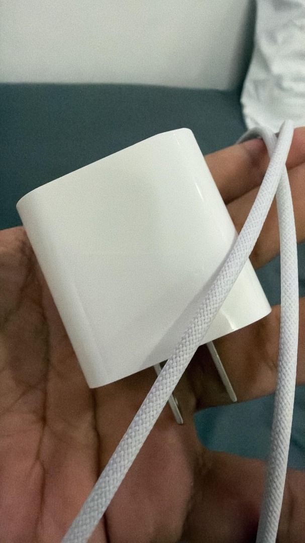 Apple 20W Adapter & Techwoven Cable (Category: Chargers & Cables) located in Guagua. Submitted by kewnewt (Listing ID 1470750338, Image 2). Description: For Sale -Genuine Apple 20w Adapter (bought from apple store online) -Genuine Apple Type C Techwoven cable (came from iPhone 16 Pro Max) No issue almost brand new. RFS - Upgraded to 40W Dynamic Adapter Pampanga area meet-up.