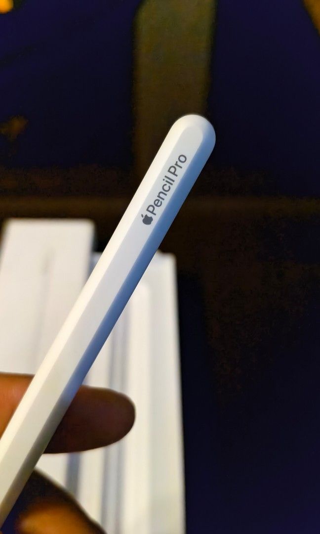 Apple Pencil Pro (Category: Other Mobile & Gadget Accessories) located in Bamban. Submitted by jpthrift_90210 (Listing ID 1470849235, Image 2). Description: Apple Pencil Pro Test all you want upon meetup NO ISSUES Condition: Bnew pristine condition, opened for testing only Loc: Bamban, Tarlac Meetup or Shipping.