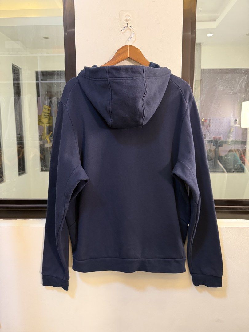 Arc’teryx Full-Zip Hooded Jacket (Category: Coats, Jackets and Outerwear) located in Paranaque City. Submitted by preluxeshop_ph (Listing ID 1470814655, Image 3). Description: Brand: Arc’teryx •Style: Full-Zip Hooded Jacket / Fleece Hoodie •Color: Dark Navy Blue with contrasting light blue embroidered Arc’teryx logo on the chest •Design Features: Attached hood, full front zip closure, front hand pockets, and textured inner fleece lining •Tag Size