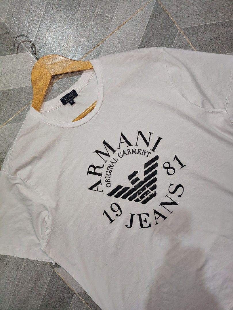 ARMANI BIG LOGO SHIRT (Category: Tshirts & Polo Shirts ) located in Polomolok. Submitted by urfindsph (Listing ID 1470838728, Image 2). Description: Armani Tshirt Big Logo Like new 10/10 Size Large to XL 22x28 No issue -Pogi neto❗ Pm sir.