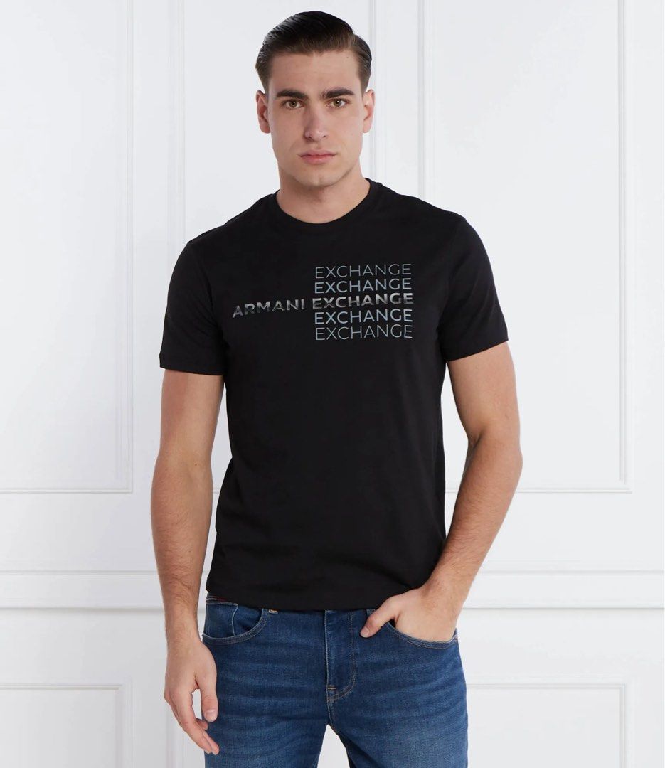 Armani Navy Blue T Shirt (Category: Tshirts & Polo Shirts ) located in Bacolod City. Submitted by thriftppy_ (Listing ID 1470785055, Image 3). Description: ARMANI EXCHANGE NAVY BLUE SHIRT Size: Medium Width: 19.5 Length: 27 Color rate: 9.8/10 Condition: Excellent near new Issue: None 💰980 DM for sure buyers 📥 Mode of payment:GCASH, BANK TRANSFER Unli vouch and vc for safety transaction. 📌Color may vary due to lighting📸 📦 Shipping via JNT EXP