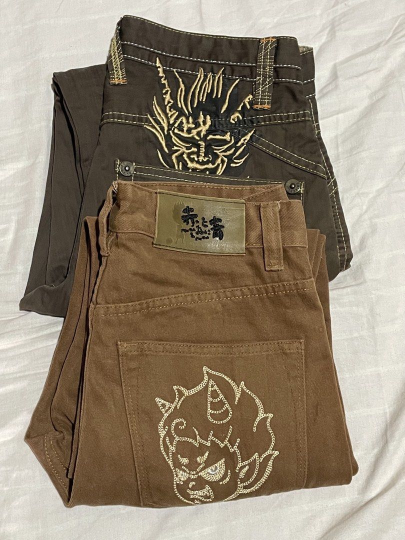 ASPACK JAPANESE PANTS ONIARAI & BIGTRAIN (Category: Jeans) located in Buruanga. Submitted by kaizenfinds7 (Listing ID 1470797541, Image 1). Description: Oniarai 29 Bigtrain 28.