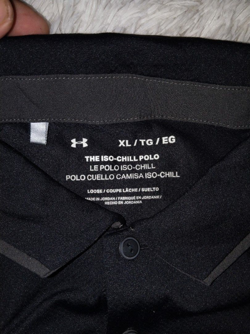 Aspack Under armour Polo (Category: Tshirts & Polo Shirts ) located in Barili. Submitted by francis88z (Listing ID 1470888833, Image 3). Description: aspack 2pcs UA Polo Same Size XL W24L29 As new condition both No issue Mine 💌1500 only.