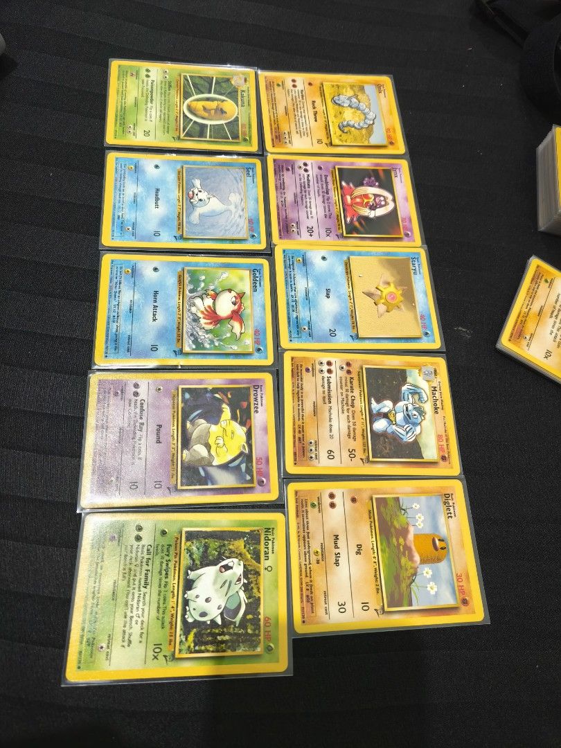 Assorted characters Assorted Common (Category: Raw Singles) located in Manila. Submitted by khen_vii (Listing ID 1470902000, Image 2). Description: Selling my vintage legit cards! All in na sana! or maramihan Condition: Lightly played especially sa trainer cards almost new. loc: Valenzuela/ Meeet up sana or halfway add gas nlg.. Pass sa LBC or any courrier📍📍📍📍.
