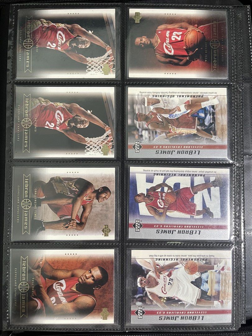 LeBron James ROOKIE CARDS (Category: Raw Singles) located in Manila. Submitted by inventorey (Listing ID 1470756570, Image 1). Description: 2003 UPPER DECK LEBRON JAMES ROOKIE CARDS FOR SALE!! Lebron’s Diary Phenomenal Beginning LBJ Box Set All in good condition (well kept upon purchase) PHP 600 each STEAL!! Comps are 10-15usd Graded cards are in very good prices too!! Taguig - meet or ship.