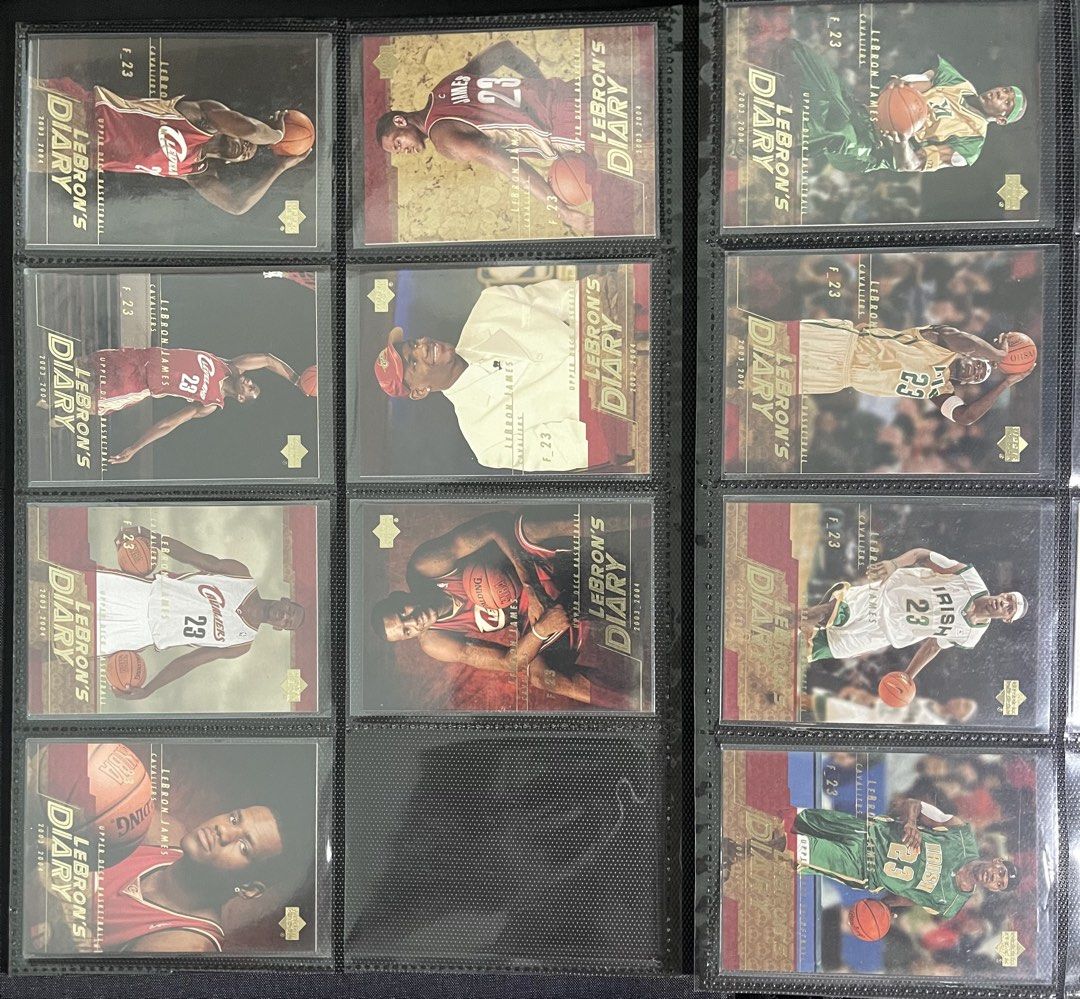 LeBron James ROOKIE CARDS (Category: Raw Singles) located in Manila. Submitted by inventorey (Listing ID 1470756570, Image 2). Description: 2003 UPPER DECK LEBRON JAMES ROOKIE CARDS FOR SALE!! Lebron’s Diary Phenomenal Beginning LBJ Box Set All in good condition (well kept upon purchase) PHP 600 each STEAL!! Comps are 10-15usd Graded cards are in very good prices too!! Taguig - meet or ship.