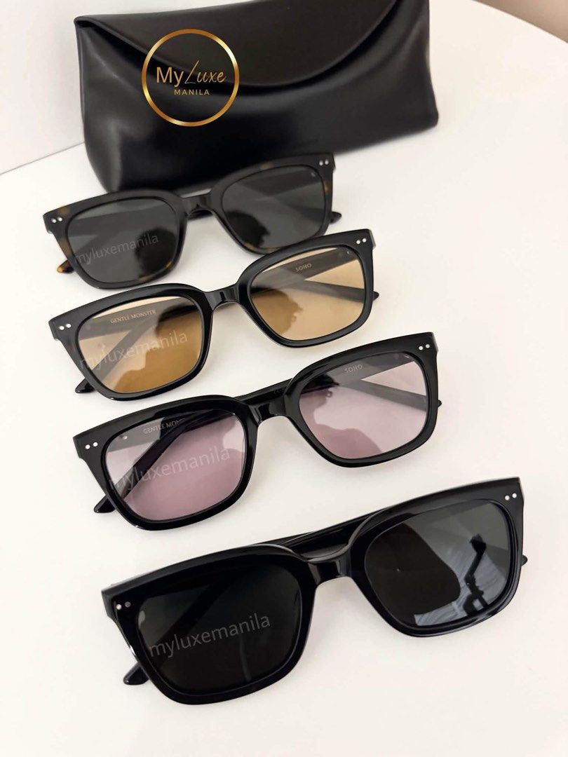 Authentic Gentle Monster - Soho Series (With Box Set) (Category: Sunglasses & Eyewear) located in Manila. Submitted by myluxe.manila (Listing ID 1470898532, Image 1). Description: Want to cop yours? Order now & Receive it today! Onhand and ready to deliver ✨ ⭐️CELEBRITY TRUSTED SHOP ⭐️ 🤩 LOWEST PRICE IN THE MARKET 🤩 All Brand new and actual photos/videos posted Legit Import from Seoul, South Korea 🇰🇷 We accept cod same day delivery thru grab 